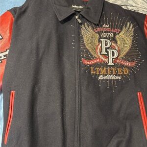 Pelle Pelle Men's Black and Red Legendary Edition Jacket
